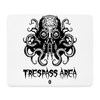 Betretungs Gebiet: Bio Oktopus Krake - Mousepad (Querformat) - Weiß - Vorne