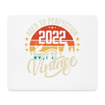 2022 Vintage Jahrgang Retro Geburtstag Geschenk - Mousepad (Querformat) - Weiß - Vorne