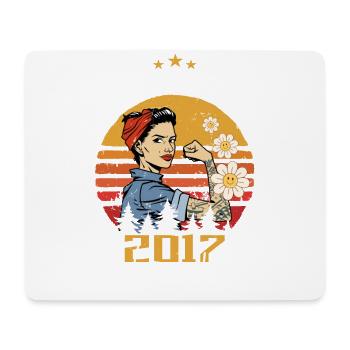November Jahrgang 2017 geboren Geburtstag Frauen - Mousepad (Querformat) - Weiß - Vorne