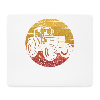 Retro Agriculture Organic Farmer Farmer Agricultural Economist - Mouse Pad (horizontal) - white - Front