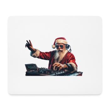 Funny Christmas designs with Santa Claus - Mouse Pad (horizontal) - white - Front