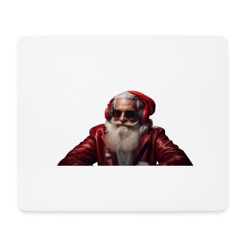 Funny Christmas designs with Santa Claus - Mouse Pad (horizontal) - white - Front