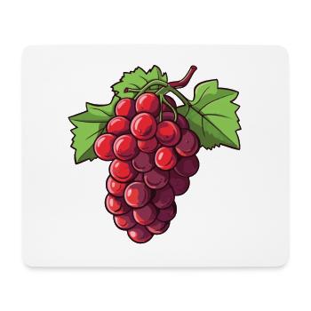 Grapes Symbol - Mouse Pad (horizontal) - white - Front