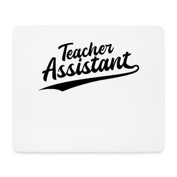 Retro Swoosh Job - Teacher Assistant - Mouse Pad (horizontal) - white - Front