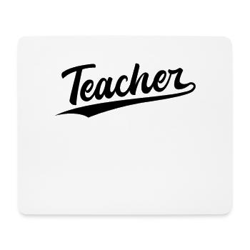 Retro Swoosh Job - Teacher - Mouse Pad (horizontal) - white - Front