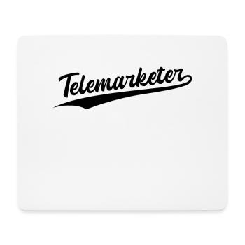 Retro Swoosh Job - Telemarketer - Mouse Pad (horizontal) - white - Front
