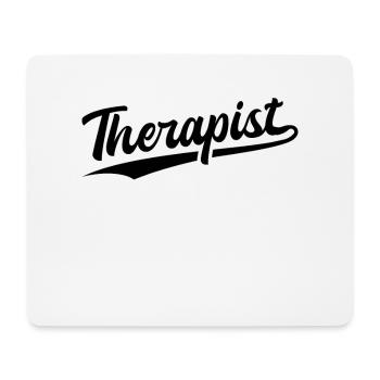 Retro Swoosh Job - Therapist - Mouse Pad (horizontal) - white - Front