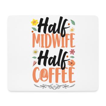 Nurse Midwife Birth Worker Coffee - Mousepad (Querformat) - Weiß - Vorne