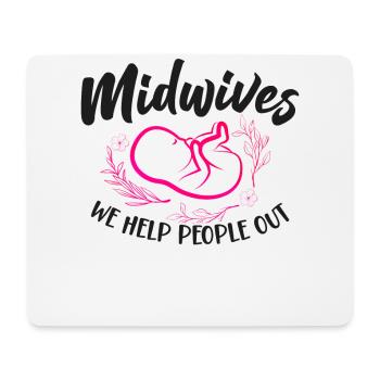 Nurse Midwife Birth Worker Pun - Mouse Pad (horizontal) - white - Front