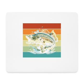 Bass Dad Ever Für Alle Angel-fans - Mousepad (Querformat) - Weiß - Vorne