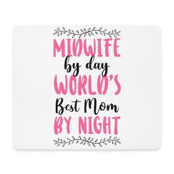 Nurse Midwife Birth Worker Mom - Mouse Pad (horizontal) - white - Front