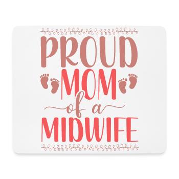 Nurse Midwife Birth Worker Mom - Mouse Pad (horizontal) - white - Front