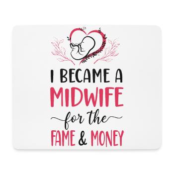Nurse Midwife Birth Worker I - Mouse Pad (horizontal) - white - Front