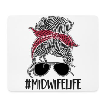 Nurse Midwife Birth Worker - Mouse Pad (horizontal) - white - Front