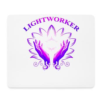 Ganzheitliche Heilung Hände Lightworker Reiki - Mousepad (Querformat) - Weiß - Vorne
