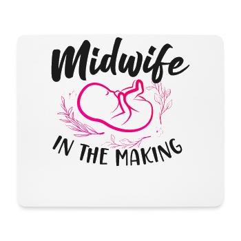 Infirmière Sage-femme Accoucheuse Étudiante - Tapis de souris (format paysage) - blanc - Devant