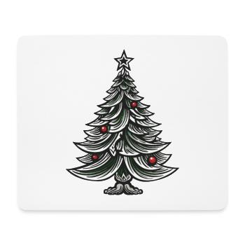 Weihnachtsbaum Tanne Weihnachten - Mousepad (Querformat) - Weiß - Vorne