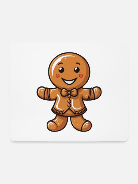 Lebkuchen Weihnachten Keks Backen - Mousepad (Querformat) - Weiß