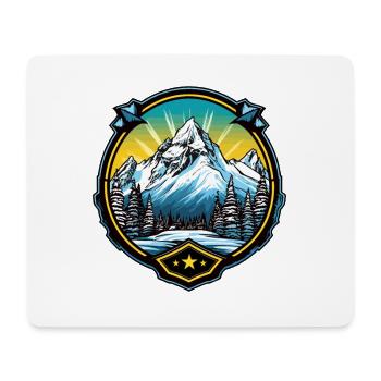 Alps Mountains Symbol - Mouse Pad (horizontal) - white - Front