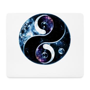 Yin Yang - Tapis de souris (format paysage) - blanc - Devant