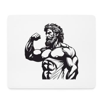 Bodybuilders Muscles Fitness - Tapis de souris (format paysage) - blanc - Devant