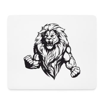 Lion Muscles Gym Bodybuilding - Mouse Pad (horizontal) - white - Front