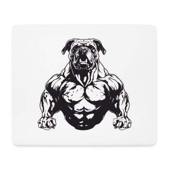 Dog Muscles Dog Workout Gym - Mouse Pad (horizontal) - white - Front