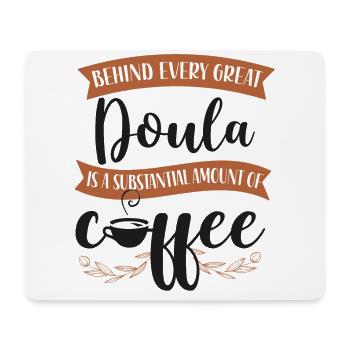 Doula Birth Worker Coffee Behind - Mousepad (Querformat) - Weiß - Vorne