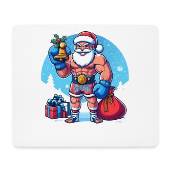 Muay Thai Noël - Tapis de souris (format paysage) - blanc - Devant