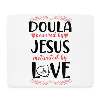 Doula Birth Worker Jesus Faith - Mouse Pad (horizontal) - white - Front