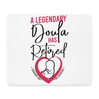 Doula Naissance Travailleur Retraite A - Tapis de souris (format paysage) - blanc - Devant