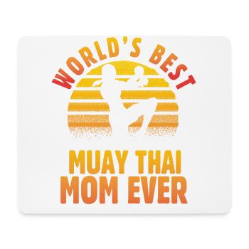 La meilleure maman de Muay Thai au monde - Tapis de souris (format paysage) - blanc - Devant