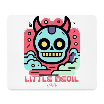 Style de dessin animé moderne : Petit diable - Tapis de souris (format paysage) - blanc - Devant