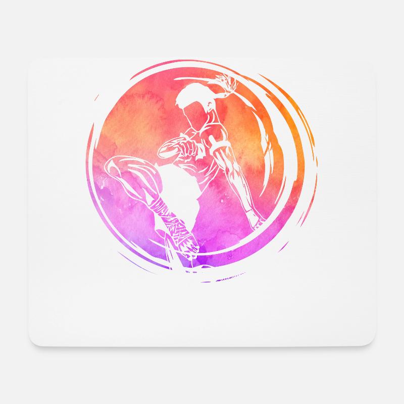 Muay Thai - Mousepad (Querformat) - Weiß