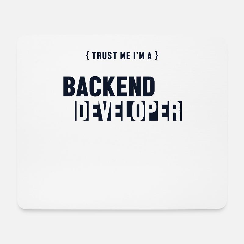 Trust Me I'm Backend Developer Developer Coder - Mousepad (Querformat) - Weiß