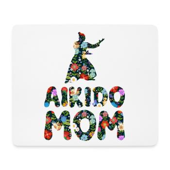 Aikido Mom - Mouse Pad (horizontal) - white - Front
