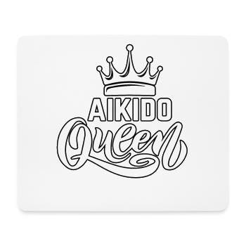 Aikido-Königin - Mousepad (Querformat) - Weiß - Vorne