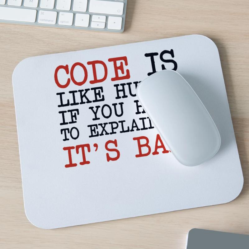 Code Explanation Developer Softwareentwickler Mousepad (Querformat)