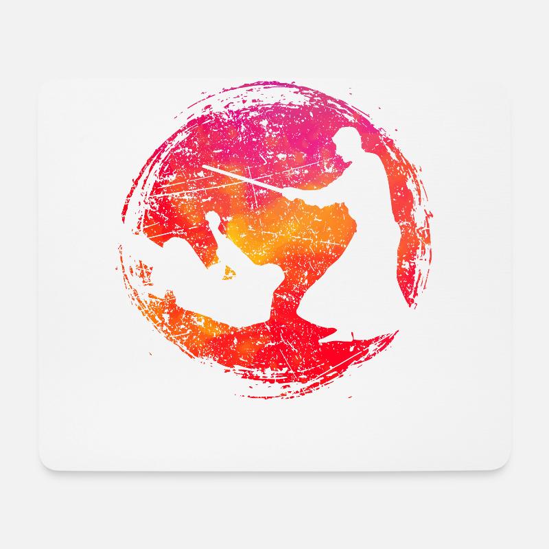 Aïkido - Tapis de souris (format paysage) - blanc