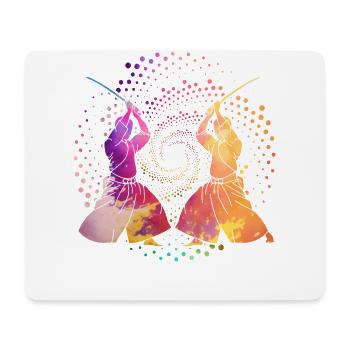 Aïkido - Tapis de souris (format paysage) - blanc - Devant