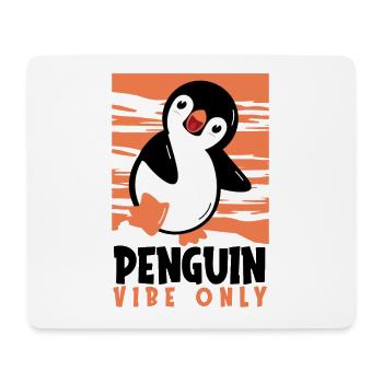 Penguin Vibe Seulement Oiseau de mer Pingouin royal Pingouin - Tapis de souris (format paysage) - blanc - Devant