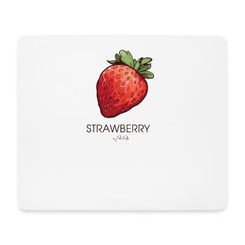 Simple strawberry - Mouse Pad (horizontal) - white - Front
