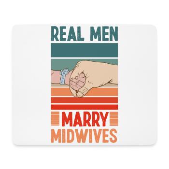 Nurse Midwife Birth Worker - Mouse Pad (horizontal) - white - Front