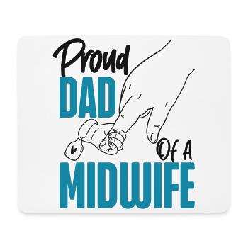 Nurse Midwife Birth Worker Dad - Mousepad (Querformat) - Weiß - Vorne