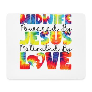Nurse Midwife Birth Worker Faith - Mouse Pad (horizontal) - white - Front