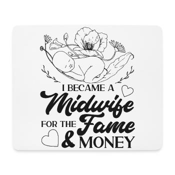 Nurse Midwife Birth Worker I - Mouse Pad (horizontal) - white - Front