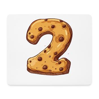 Geburtstagskeks für Zweijährige, Kinder Geburtstag - Mousepad (Querformat) - Weiß - Vorne