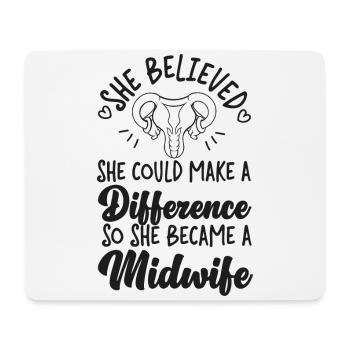Nurse Midwife Birth Worker She - Mousepad (Querformat) - Weiß - Vorne