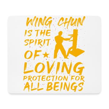 Wing Chun ist der Geist des liebevollen Schutzes für - Mousepad (Querformat) - Weiß - Vorne