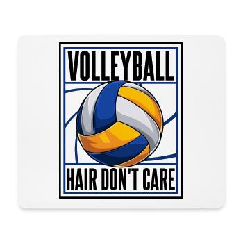 Volleyball Hair Don't Care Volleyball Freak - Mouse Pad (horizontal) - white - Front